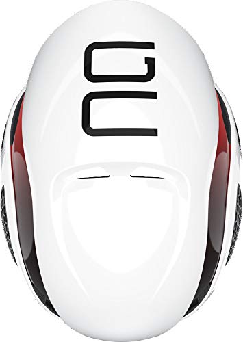 ABUS Gamechanger Fahrradhelm, Unisex, White Red, S