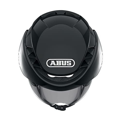 ABUS Gamechanger Tri Casco de Bicicleta, Unisex Adulto, Shiny Black L, Large