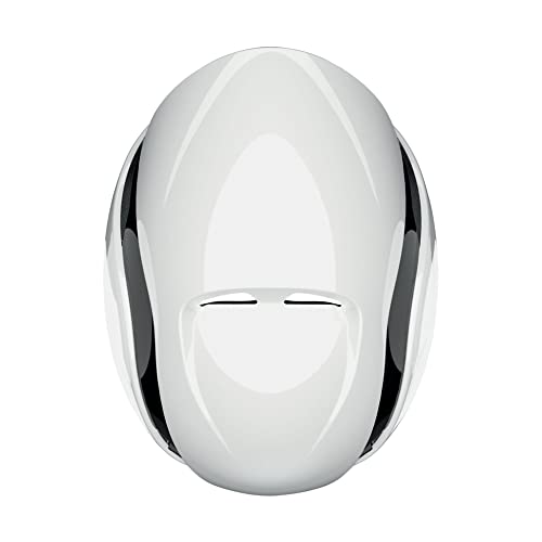 ABUS Gamechanger Tri Casco de Bicicleta, Unisex Adulto, Shiny White M, Medium