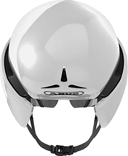 ABUS Gamechanger TT Zeitfahrhelm, Unisex, Shiny White, L