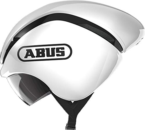 ABUS Gamechanger TT Zeitfahrhelm, Unisex, Shiny White, L