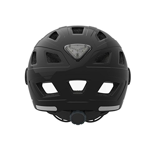 Abus HYBAN+ Smoke Visor Fahrradhelm, Unisex, Negro, M