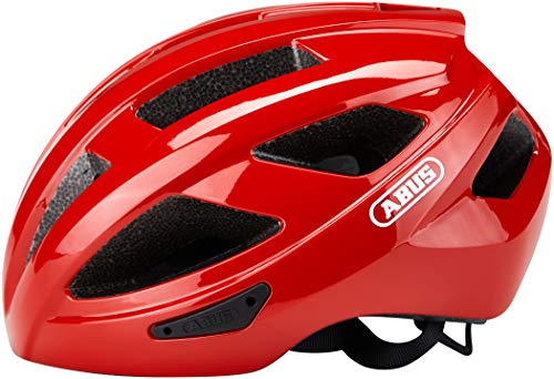 ABUS MACATOR Fahrradhelm, Unisex, Roja(Blaze Red), L