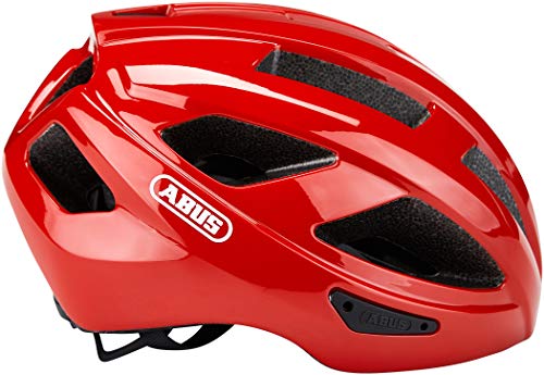 ABUS MACATOR Fahrradhelm, Unisex, Roja(Blaze Red), L