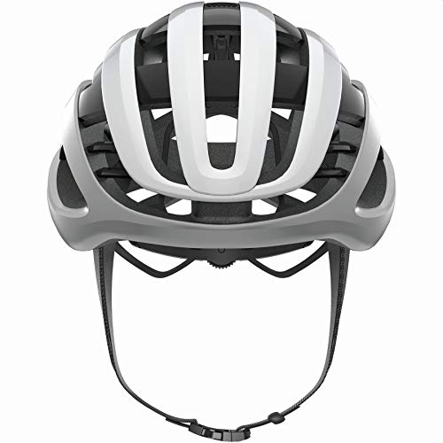 ABUS Silver White M Casco, Unisex, Blanco (Blanco)