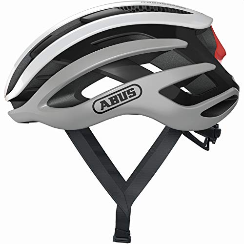 ABUS Silver White M Casco, Unisex, Blanco (Blanco)