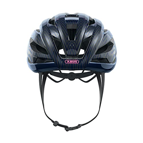 ABUS Stormchaser Casco de Bicicleta, Unisex Adulto, Zigzag Blue L, Large