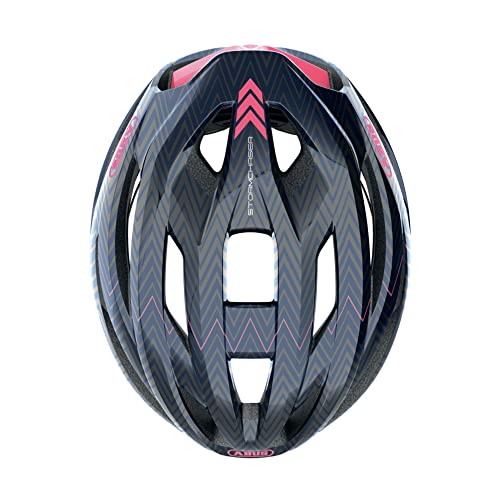 ABUS Stormchaser Casco de Bicicleta, Unisex Adulto, Zigzag Blue L, Large