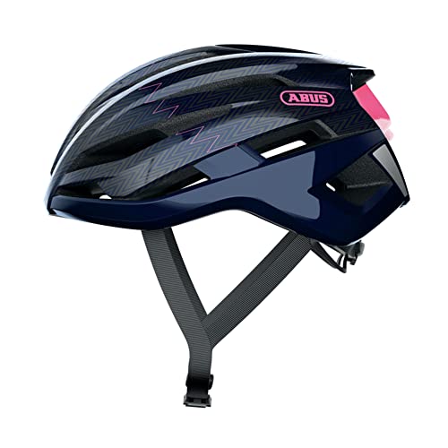 ABUS Stormchaser Casco de Bicicleta, Unisex Adulto, Zigzag Blue M, Medium