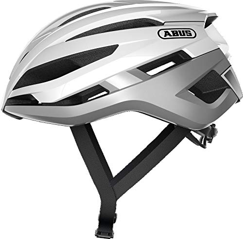 ABUS STORMCHASER Fahrradhelm, Unisex, Polar White, M