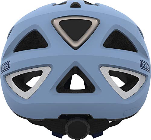 ABUS Touren City Urban – Casco de I V.2.0 LED de luz Pastel Blue 52 – 58 cm