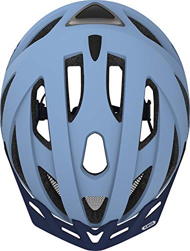 ABUS Touren City Urban – Casco de I V.2.0 LED de luz Pastel Blue 52 – 58 cm