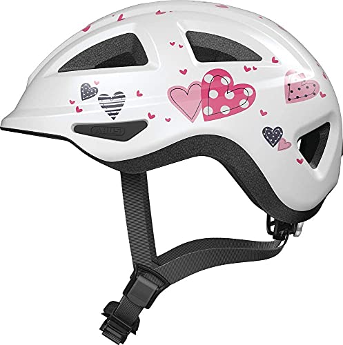 ABUS White Heart M Casco, Unisex, Blanco (Blanco)