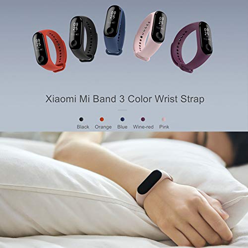 Acalder Compatible con Mi Smart Band 4,5 Piezas Correa para Xiaomi Mi Band 3/4 Pulsera Banda - Silicona Reloj de Recambio Brazalete Coloridos Correas para Xiaomi Mi Band 3 Mi Smart Band 4