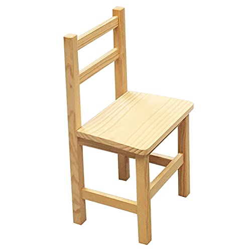 Acan Reggo-Silla clásica Infantil de Madera Natural 57 x 30 x 26 cm