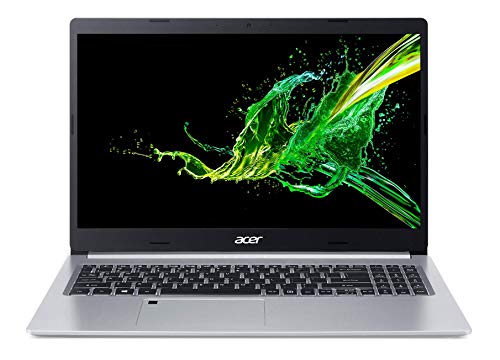 Acer Aspire 5 A515-55 - Ordenador Portátil 15.6" FullHD (Intel Core i5-1035G1, 8GB RAM, 256GB SSD, UMA Graphics, Windows 10 Home), Color Plata - Teclado QWERTY Español