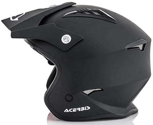 Acerbis 0022569.091.064 Jet Aria Casco, color Negro, size M ( 57-58 cm)