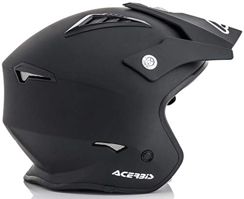 Acerbis 0022569.091.064 Jet Aria Casco, color Negro, size M ( 57-58 cm)