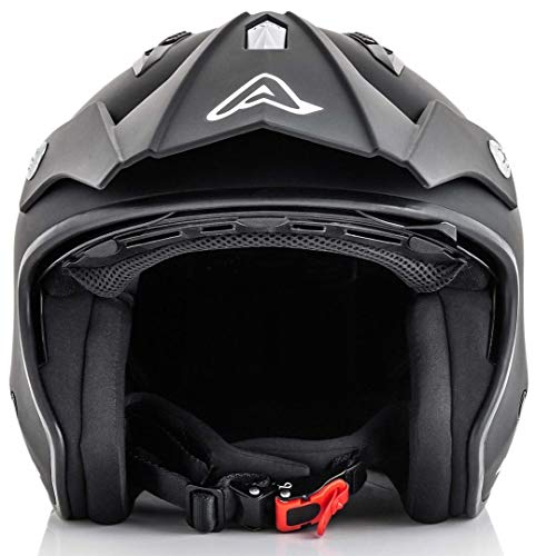 Acerbis 0022569.091.064 Jet Aria Casco, color Negro, size M ( 57-58 cm)