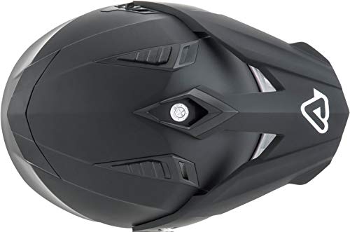 Acerbis Casco Flip Fs-606, Negro opaco, M