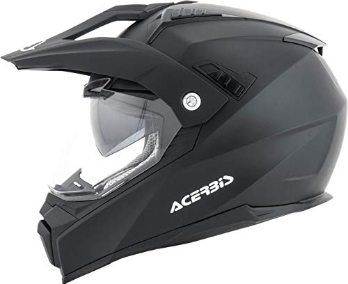 Acerbis Casco Flip Fs-606, Negro opaco, M