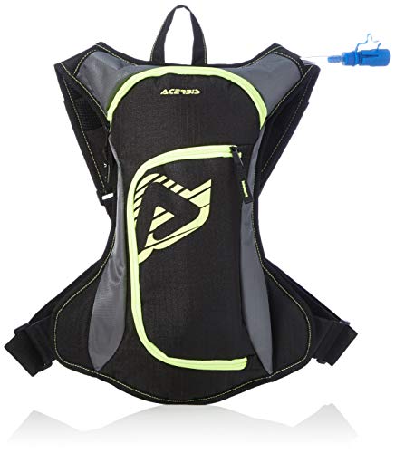 ACERBIS DIO0000790 Mochila Agua Drink Bag, Negro/Amarillo