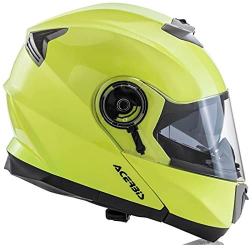 Acerbis Serel Casco Modural, Hombre, Amarillo, Large