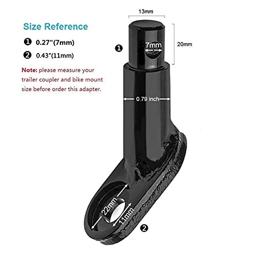 Acoplamiento Remolque Bicicleta, Accesorio de Conector de Enganche de Remolque de Bicicleta para NiñOs, Acoplamiento Universal para Bicicleta,Bicicleta Cabeza TraccióN del Remolque Perro