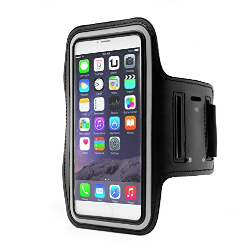 actecom Brazalete Deportivo valido para Smartphones de hasta 6.6" Compatible con iPhone 11 Pro MAX XS MAX 11 Samsung Galaxy S20 Plus S10 Plus S9 Plus S8 Plus (Negro)