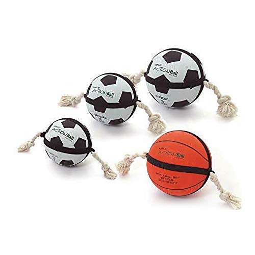 Actionball - Pelota de fútbol de juguete para perros (Pequeño) (Variado)