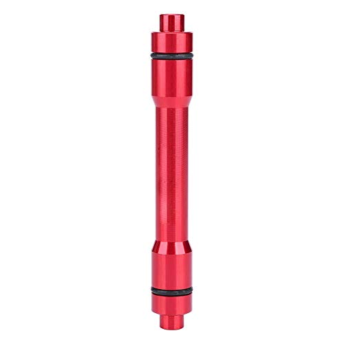 Adaptador de Cubo de Eje pasante de 15 mm a conversión de Pinchos de liberación rápida de 9 mm para la Rueda Delantera de Bicicleta de montaña de 100 mm(Red)