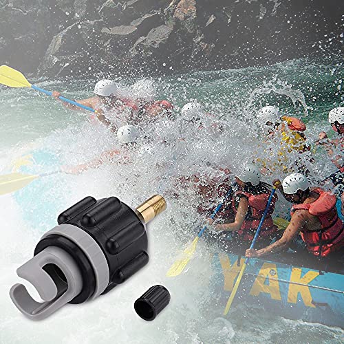 Adaptador de Válvula para Canoa, XCOZU Adaptador de Válvula de Aire Inflable Válvula Adaptador Accesorios, Bomba de Aire Convertidor para Sup Válvulas Kayak Inflable Barco