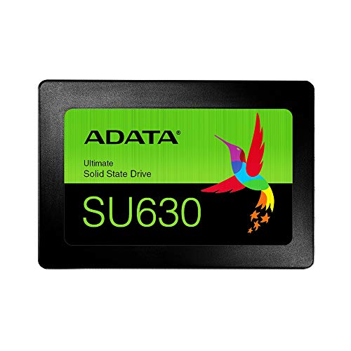 ADATA Ultimate SU630 Unidad de Estado sólido 2.5" 240 GB SATA QLC 3D NAND - Disco Duro sólido (240 GB, 2.5", 520 MB/s, 6 Gbit/s), Negro