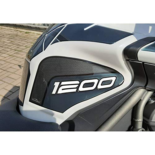 Adhesivos 3D Protecciones Lateral Depósito compatible con Triumph Tiger Explorer 1200-2019 Marine