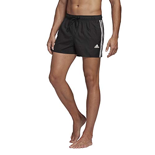 adidas 3S CLX SH VSL Swim Trunks, Mens, Black, Small