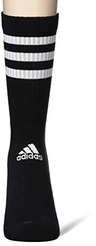 adidas 3S CSH CRW3P Calcetines, Unisex Adulto, Black/Black/Black, L