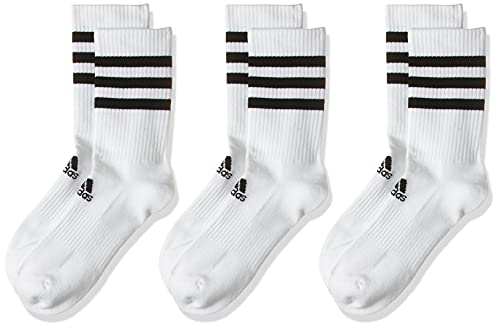 adidas 3S CSH CRW3P Calcetines, Unisex Adulto, White/White/White, L