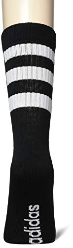 adidas 3S HC Crew 3PP Calcetines, Unisex Adulto, Negro/Blanco, M