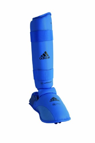 Adidas 661 35 Unisex - Protector de pies de Artes Marciales, tamaño de Zapatos 11-13, Color Azul