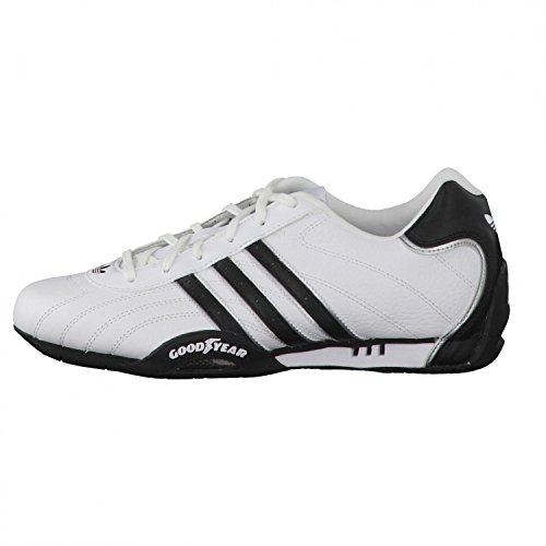 adidas Adi Racer Low - Zapatillas de charol para hombre, Blanco (White / Metallic Silver / Black), 42.6666666667