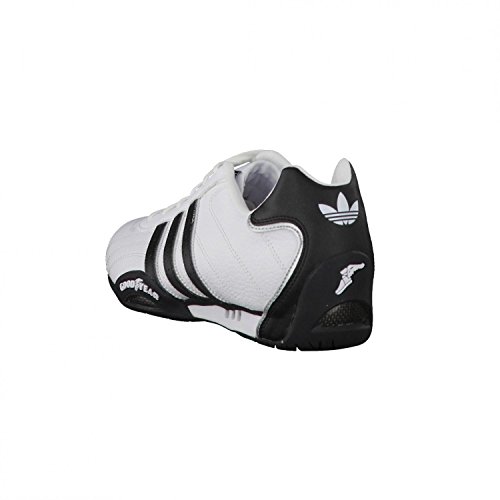 adidas Adi Racer Low - Zapatillas de charol para hombre, Blanco (White / Metallic Silver / Black), 42.6666666667