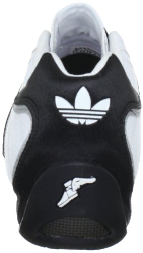 adidas Adi Racer Low - Zapatillas de charol para hombre, Blanco (White / Metallic Silver / Black), EUR 43 1/3