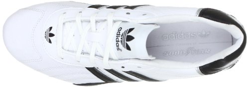 adidas Adi Racer Low - Zapatillas de charol para hombre, Blanco (White / Metallic Silver / Black), EUR 43 1/3