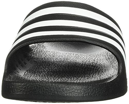 adidas Adilette Aqua - Chanclas sintéticas para adultos, colo azul oscuro y blanco, color Negro, talla 46 EU