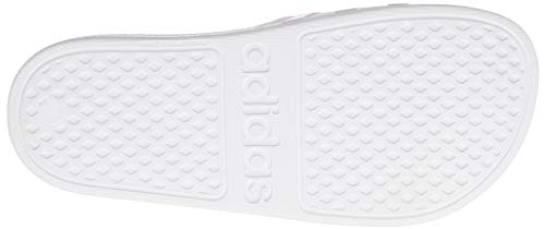 adidas Adilette Aqua, Sandalias deslizantes Hombre, Cloud White/Platin Metallic/Cloud White, 47 EU