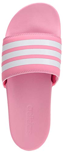 adidas Adilette Comfort, Chanclas Mujer, Rosado/Blanco (Suppop/Ftwbla/Rojsol), 39 1/3 EU