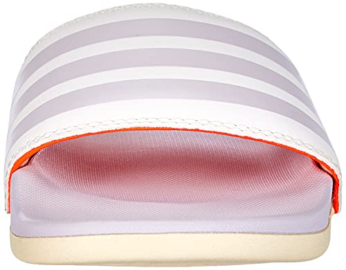 adidas Adilette Comfort, Sandalias deslizantes Mujer, Cloud White/Purple Tint/Wonder White, 39 1/3 EU