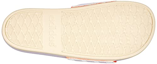 adidas Adilette Comfort, Sandalias deslizantes Mujer, Cloud White/Purple Tint/Wonder White, 39 1/3 EU