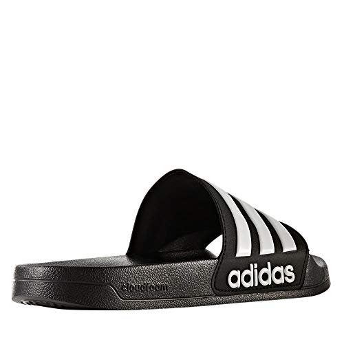adidas Adilette Shower Stripes, Chanclas Hombre, Core Black Footwear White 01, 40.5 EU