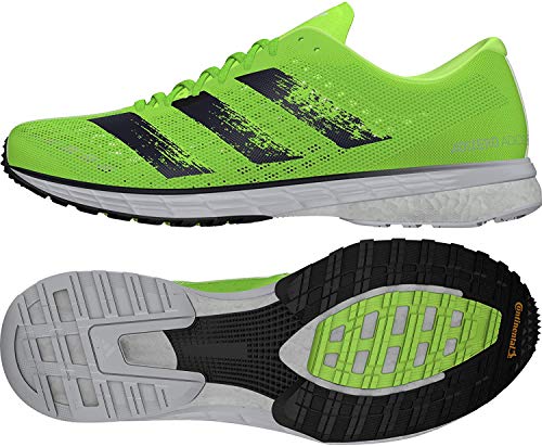 adidas Adizero Adios 5 m, Zapatillas de Running Hombre, Verde Negro, 41 1/3 EU